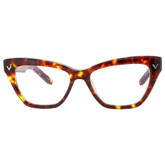NEW VALENTINO EYEGLASSES TALE VLX-140B CAT EYE WOMEN HAVANA EYEWEAR - Picture 1 of 3